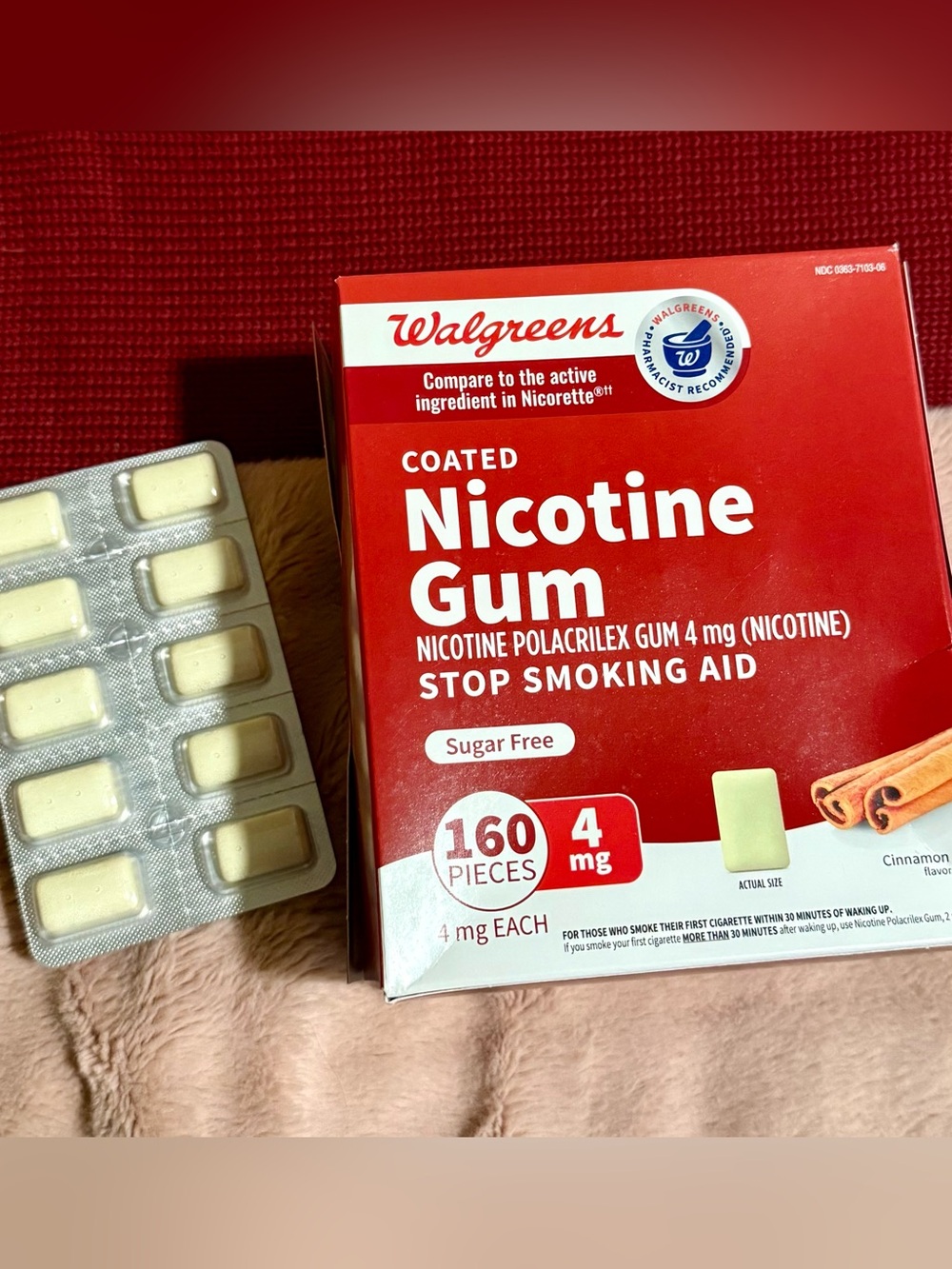 Coated Gum 4 mg Cinnamon - 159 Pieces